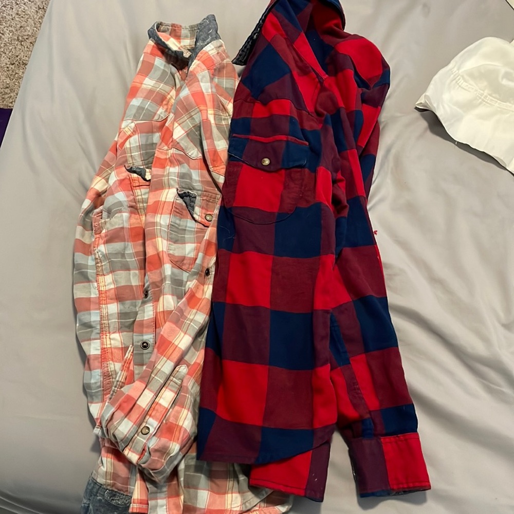 Bundle of two Jachs girlfriend flannels